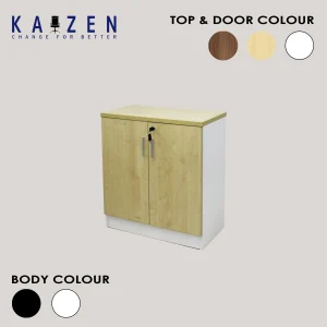 Functional C-02 Swinging Door Low Cabinet, designed for modern office organization.