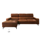 9ft Logan L-Shape Sofa (Left) in leather-look fabric, a premium piece for house furniture.