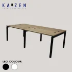 CS4-01 office workstation desk with Metal N Legs, perfect for team-oriented office spaces.