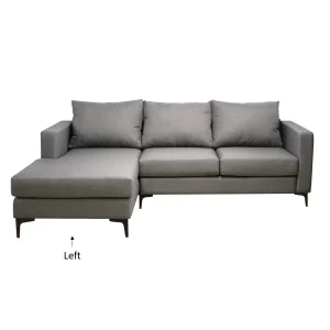 Luka L-Shape Sofa (Left) with plush cushions and a contemporary design, perfect for house furniture.