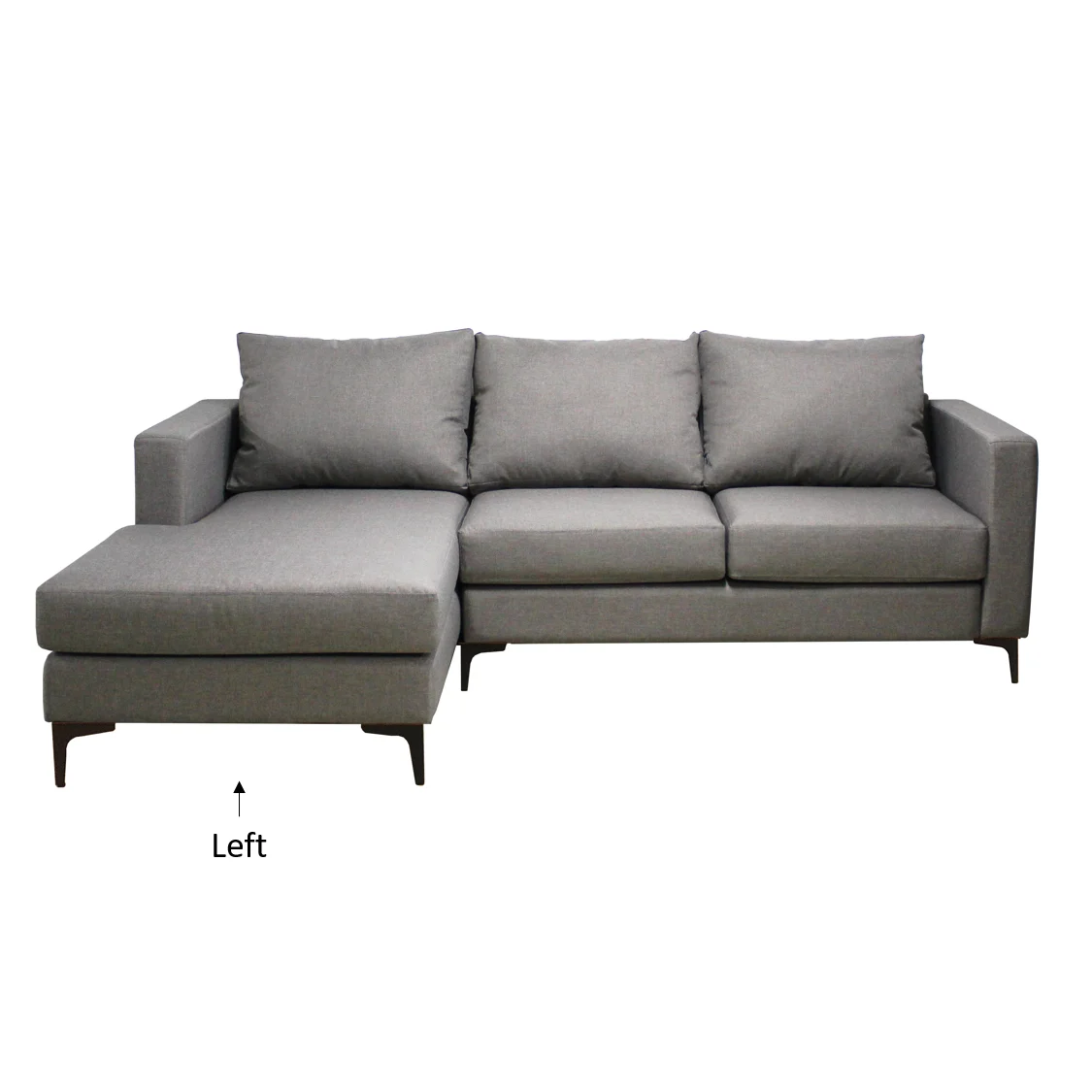Luka (L Shape Sofa) – Left Luka L-Shape Sofa (Left) with plush cushions and a contemporary design, perfect for house furniture.