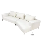 Chamfer L-Shape Sofa (Right) with deep cushions and a contemporary look for home furniture.
