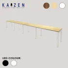 CS4-07 side-by-side 4-seater workstation with Metal N Legs, ideal for collaborative office setups.